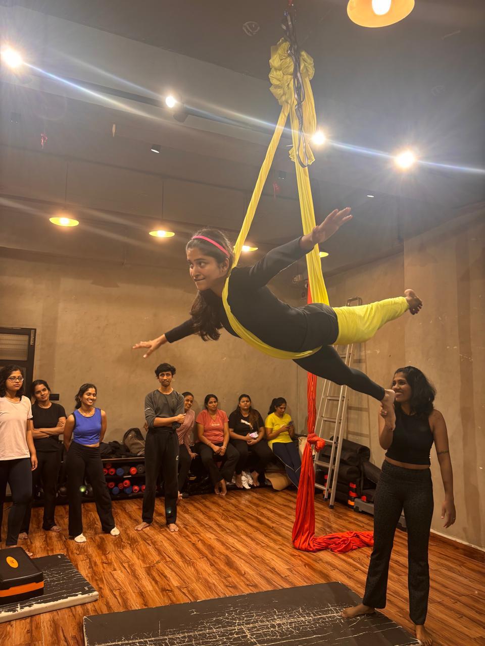Aerial Yoga in practice