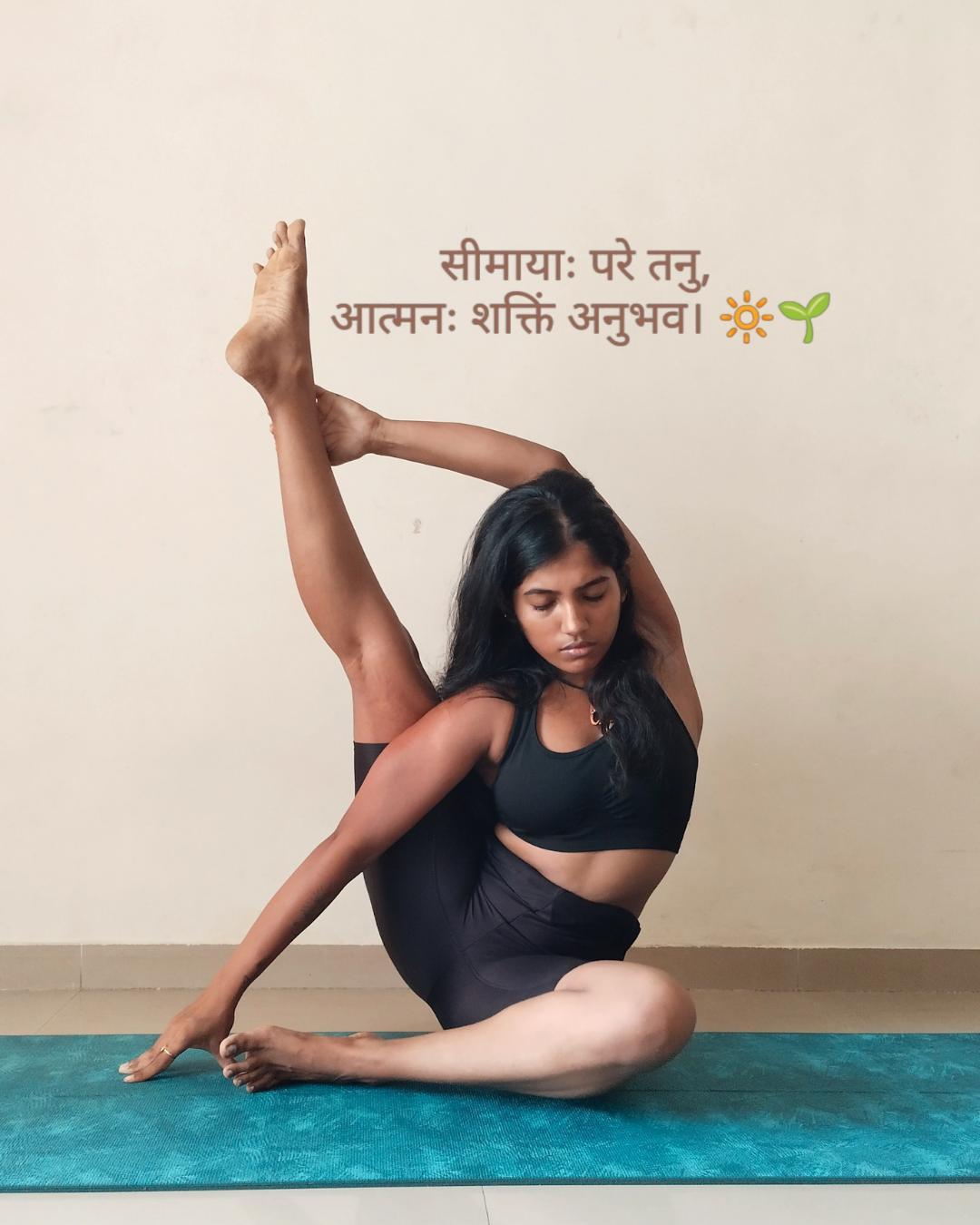 Nitu Patil in compass pose